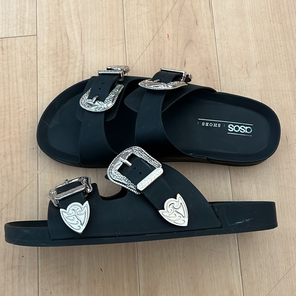 ASOS Black Buckle Belt Strap size 7 - Picture 6 of 6